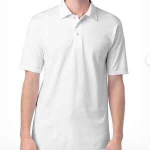 Hanes Men's X-Temp White Polo Shirt